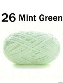 1/2包天鹅绒柔软纱线，50克/包，60米/包，手工DIY编织中等粗细纱线，冰棒纱线，粗涤纶柔软编织纱线，适合DIY工艺品 - 彩色 - 查看 39