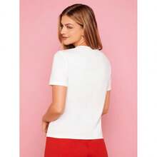 Women T-Shirts - 白色 - 查看 2