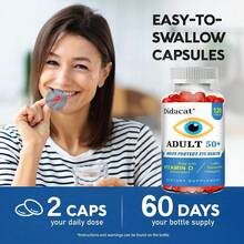 Eye Health 120 Capsules - Rich In Vitamins, Zinc, And Omega-3 - Maintains Vision Health And Relieves Eye Fatigue & Improve Contrast Sensitivity - 1瓶 - 查看 8