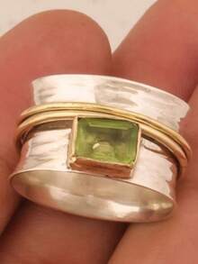 1 chiếc nhẫn Cubic Zirconia thanh lịch dành cho nữ, thích hợp làm quà tặng đám cưới, lễ đính hôn, kỷ niệm, tiệc tùng hoặc ngày Valentine. - 1 # - Xem 9