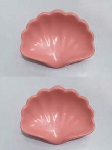 Leaf-Shaped Bathroom Countertop Soap Dish, Holds Soap, Toothbrush And Toiletries; Modern Home Decor Accessory; Soap And Toiletry Storage Rack; Smooth Surface; Plastic Material.