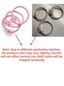 Sanrio 3Pcs/Set Cute Hello Kitty Cartoon Headband Elastic Rubber Band Anime Hair Accessory Gift - Multicolor - View 3