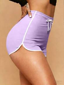 4pcs Women's Outdoor Exercise Fitness Running Fashionable Shorts Set, Suitable For Camping, Workout, Outdoor Activities, Spring/Summer - Multicolor - View 10