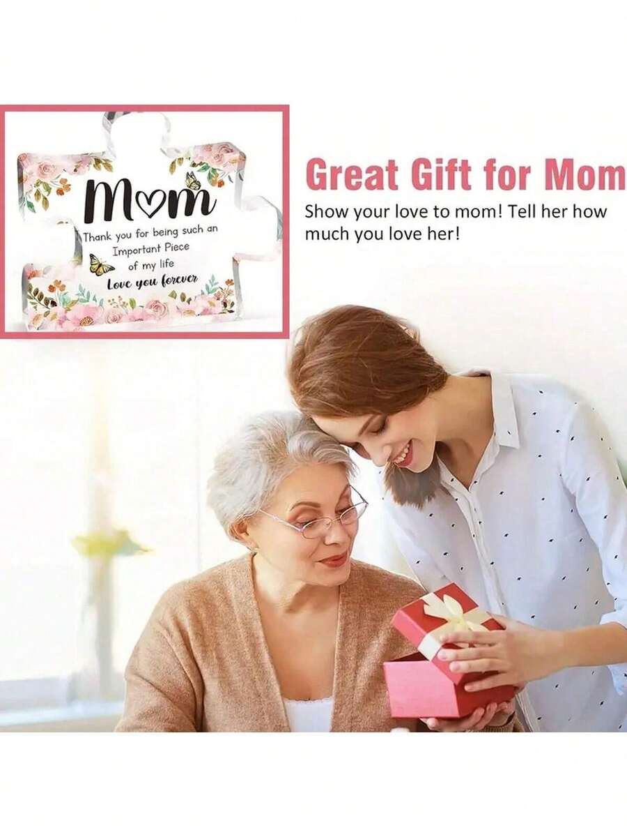 A New Transparent Acrylic Table Decoration For Mother's Day And Father's Day, A Valentine's Day Gift With A Heart - Multicolor - View 1