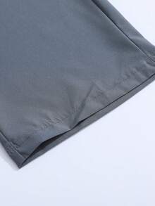 Men's Lightweight, Straight-Leg Pants, Breathable, Quick-Drying, Printed, Loose, Flowy, Casual Trousers For Summer - Dark Grey - View 6