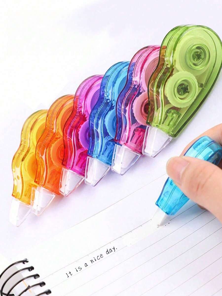 3pcs/2pcs/6pcs Correction Tape, Convenient & Quick Correction, Suitable For Students, Office Workers, Back To School Season - Multicolor - View 1