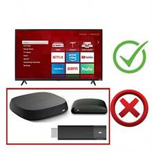 Replacement Remote For All  Roku TV With Sling VUDU And Hulu Shortcuts RC280 Black - Đen Xanh - Xem 2