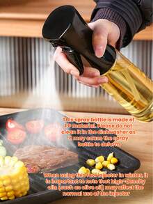 High Pressure Oil Sprayer - Kitchen Utensil, Made Of PP Material, Suitable For Grilling, Air Fryers, Camping Cookware - Precise Oil Control, Durable Plastic Design, Can Spray Cooking Oil, Transparent Shell - Suitable For All Seasons And Holidays Like Christmas, Also Applicable For Watering Plants, Haircuts, Cleaning, Etc. Do Not Use Dishwasher To Clean. - Multicolor - View 2