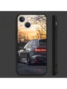 Custodia per telefono compatibile con modelli di auto sportive, adatta per iPhone 16, 15, 14, 13, 12, 11, Pro, Max, Plus, Mini, X, XS, XR, 8, 7, 6, S, Plus, SE, Audi S, morbida, nera, compatibile con i modelli 17 Pro, 17 Pro Max, 17, 16 Pro - Z8 - Visualizzare 2