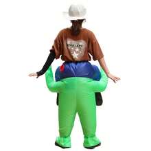 Adult Alien Inflatable Clothing Cycling Style Festival COS Performance Special 150-190CM Compatible With Built In Fan Science Fiction Playful Stage Performance Atmosphere Dress Up Complete Set