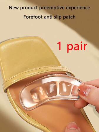 QKC 1 Pair Women's Anti-Slip, Friction-Reducing High Heel Cushion Insoles