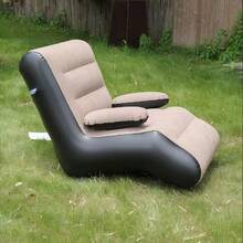 Foldable Sofa, Inflatable Recliner Thick & Durable Foldable, Compact Gaming Recliner Air Mattress Lounge Chair Leisure Bed, Camping Equipment, Camping Essentials - Multicolor - View 6