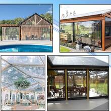 1 片透明无色防水篷布，带加固孔眼和防撕裂抽绳，防风、防尘、防水、防雪。适用于花园雨棚、庭院围栏、露营帐篷、门廊遮阳篷，是露台、花园和露营的理想之选。 - 彩色 - 查看 9