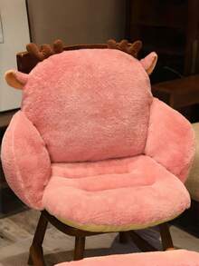 1pc Cute Chair Cushion With Backrest, Non-Slip Gaming Chair Pad, Comfortable Office Desk Seat Cushion, Kawaii Gamer Chair Pad, Soft Bedroom Decor Chair Pad (Non-Detachable, One-Piece Seat Cushion) - Multicolor - View 8