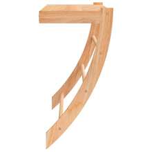 vidaXL Servilleta Porte 60x25,5x49 cm Bosque macizo de noyer - Marrón - Ver 5
