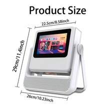 DONGYING New Projector, Dual Screen Display, Android 12 Projector, Native 1080P, Supports 4K, WiFi6, Supports Auto Focus And Keystone Correction, Portable Projector With Built-In Speaker, Supports App Download, Compatible With Smartphones, Computers And More, Suitable For Home Theater, Office Meetings, Decorations, Gifts - White - View 3