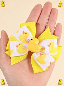 2 Chiếc Kẹp Tóc Nơ Vịt Màu Vàng Nhỏ Dễ Thương Cho Trẻ Em, Kẹp Cá Sấu Cho Tóc Đẹp Với Họa Tiết Vịt Phụ Kiện Tóc Cho Trẻ Em - Nhiều màu - Xem 5