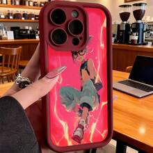 Funda de teléfono de moda, compatible con varios modelos de ,  y , funda de teléfono con diseño de personaje de anime para modelos de ,  y , protector de teléfono, funda de pareja, regalo para novio o novia, presente de vacaciones, este es un regalo popular para amigos o socios, adecuado para ocasiones de negocios. Duradera, resistente a las manchas y a las huellas dactilares, esta nueva funda para teléfono de hombres y mujeres es un gran regalo. - Blanco - Ver 4