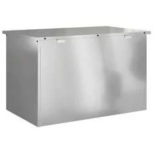 Coffre de rangement extérieur vidaXL argenté 80 x 50,5 x 50 cm acier - Argent - Voir 8