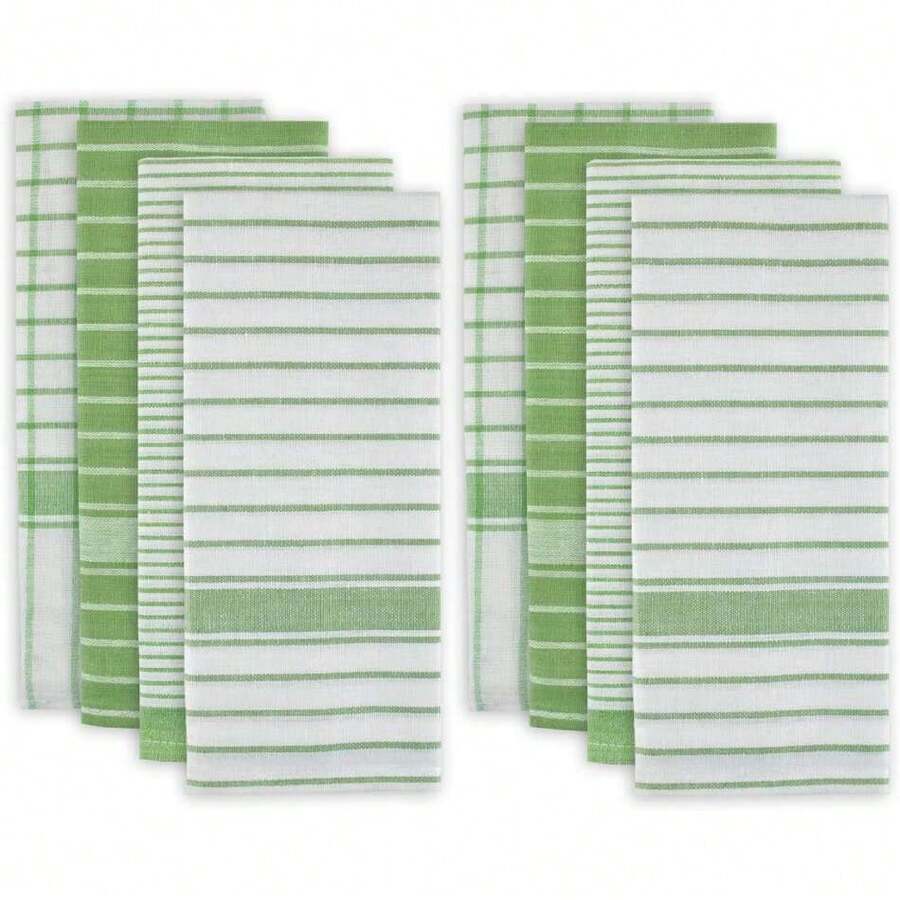100% algodón, Lavable a máquina, pre Encogido, Cocina de Uso Diario, Inspirado en el diseñador, Ultra Absorbente, 20 x 30 cm, Tiras básicas, Verde, 1,37325195 - Negro - Ver 1