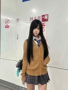 Women Cardigans - Brown - View 7