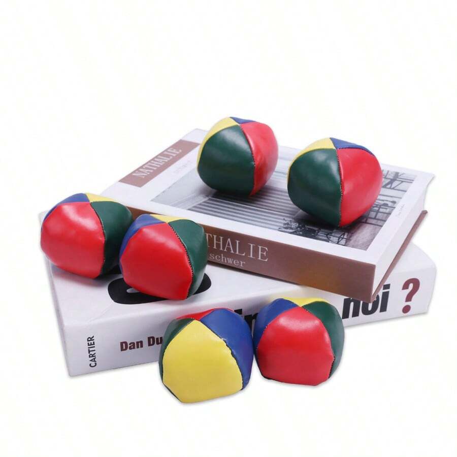 3pcs/6pcs/12pcs Set Leather Round Beanbags, Outdoor Activity Toss Beanbag Game