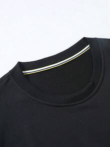 Men Sweatshirts - 黑色 - 查看 3