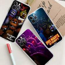 Funda de teléfono F-Five-Nights-At-Freddys compatible con  17 16 15 14 Plus 13 12 11 Pro Max, funda transparente a prueba de golpes, funda compatible con  17 pro max, funda  17 pro, funda  17, funda  16 pro max - z8 - Ver 8