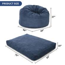 Huisuilinss Sofa Bed Mattress - Full Navy blue - 查看 3
