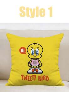 SpongeBob SquarePants Yellow Cartoon Throw Pillows, Sofa/Living Room/Bedside Back Cushions, Office Pillow Covers - Multicolor - View 5