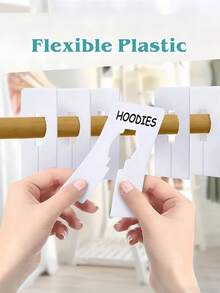 Bộ 5 tấm phân chia quần áo theo kích cỡ, giá để đồ trong tủ quần áo để sắp xếp theo loại, kích cỡ hoặc độ tuổi, giá treo quần áo có nhãn, giá phân chia quần áo hình chữ nhật, thích hợp cho tủ quần áo gia đình và việc sắp xếp quần áo, móc treo quần áo kiểu boutique, unisex, có thể tái sử dụng và có thể viết lên, tiện lợi cho việc sắp xếp quần áo. - Nhiều màu - Xem 11