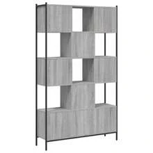 Larryhot Libreria Grigio Sonoma 102x28x172 cm in Legno Multistrato, Facile da assemblare, dall'estetica elegante e raffinata, pratica per riporre gli oggetti, la scelta ideale per l'organizzazione e la decorazione domestica - Grigio - Visualizzare 6