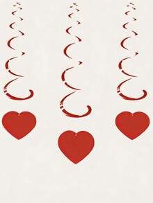 心形挂饰，情人节三角旗，房间装饰，派对装饰