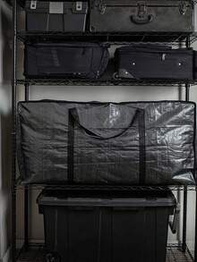 Heavy Duty Solid Color Portable Storage Bag, Large Capacity Mobile Handbag, Oversized Reusable Closet Organization Storage Bag, With Zipper And Sturdy Handle, Suitable For Clothes/Shoes/Blankets/Pillows, Large Capacity Mobile And Organization Handbag, Durable Solution For Mobile/Travel/Storage, Essential For Organized Families And Travel Enthusiasts, Back To School, College Essential, Vacation, Moving, And Back To School Season - Multicolor - View 3