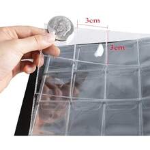 1pc 20/25/27/30mm Coin Collection Book 480Pockets Coin Collection Holder Commemorative Coin Album For Coin Organizer Storage - Black - View 3