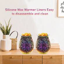 3D Glass Melting Candle Lamp With 7-Color LED Mood Lighting, Suitable For Home, Office, Gifts, And Decorations – Perfect For Thanksgiving, Halloween, Christmas, And Other Holiday Gifts (No Bulb Included) - 1pcs - View 5