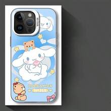 SANRIO Funda para teléfono 14 15 16 Plus 11 12 13 Pro Max 17 16e, cubierta suave de dibujos animados Hello Kitty Cinnamoroll - Mix03 - Ver 12