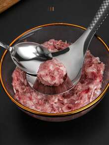 1pc Stainless Steel Meatball Maker, Non-Stick One-Press Mold For Shaping Fish/Meat Balls, Kitchen Tool - Multicolor - View 5