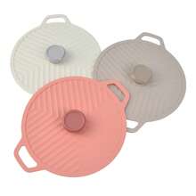 1/3个硅胶锅盖，防溢漏，防滑，耐热，可重复使用，适用于盘子、锅、平底锅、炉灶、冰箱、洗碗机 - 彩色 - 查看 13