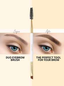 docolor Cọ kẻ lông mày góc cạnh chính xác, dụng cụ tỉa lông mày xoắn ốc, giúp thoa màu chính xác, pha trộn màu liền mạch, tạo hình gọn gàng. - trắng - Xem 4