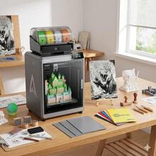 Creality K2 Plus Combo 3D Printer, 600mm/S Ultra High-Speed FDM Printer With 350x350x350mm Build Volume, Multi-Colour Filament System (CFS) Included, AI Camera & Active Heated Chamber, UK Version - Black - View 8