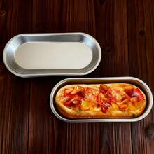 French Hot Dog Bun Mold, Anodized Aluminum Alloy Non-Stick Easy-Release Baking Pan, Suitable For Weddings, Family Gatherings, Christmas, Homemade Pastry Making, Cake Mold Creation, Bread Baking Pan, Standard Flat Pan, Rectangular Shape, Non-Stick Coating, Lightweight Baking Tool - Multicolor - View 3