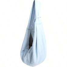 Pet Sling Carrier Small Dog Cat Carrier Sling Bag Pet Sling Carrier Bag Bolsa de Transporte de Manos Libres Segura para Perros con Gancho de  para Caminar Al Aire Libre - como en la foto - Ver 4