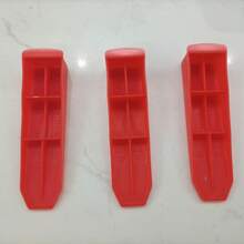 Sistema de nivelamento de azulejos com 100 peças/pacote, base branca, espaçadores de 1,5 cm, 2 cm e 2,5 cm, clipes de plástico vermelho de 7,5 cm, feitos de novo material PP, não danificam os azulejos.