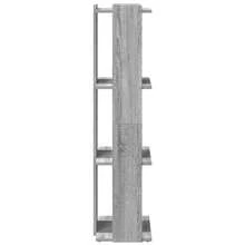 Larryhot Libreria 3 Ripiani Grigio Sonoma 60x30x120cm Legno Multistrato, Facile da assemblare, dall'estetica elegante e raffinata, pratica per riporre gli oggetti, la scelta ideale per l'organizzazione e la decorazione domestica - Grigio - Visualizzare 4