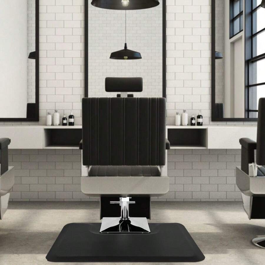 3′X4′X1/2" Square Anti-Fatigue Salon Mat, Comfortable Non-Slip Floor Mat For Beauty Salon Barbershop, Durable Standing Mat For Workspace - Default - View 1