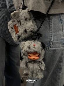 Caja ciega de llavero de peluche de la colección Hirono Road de POP MART, figura colgante de oso adorable con disfraz, juguete de peluche coleccionable, regalo (1 caja ciega) - Multicolor - Ver 7