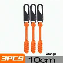 10PCS Heavy-Duty Black Zipper Pulls With Extender Bars & Detachable Loop - Compatible For Luggage, Jackets, Backpacks, Boots, Wallets