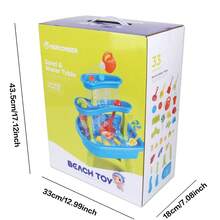 33pcs Beach Toys Set, Including Buckets, Watering Cans, Shovels And Sand Molds, Kids Beach Toys, Sand Buckets, Suitable For Boys, Girls, Bathroom, Garden, Wedding Party, Beach Travel, Outdoor Sand Bath, 2026 New Pool & Sand Table Toys - Color - View 11