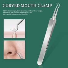 3pcs Blackhead Remover Kit + White Box, 3 Different Blackhead Needle Tips Included, Stainless Steel Blackhead & Blemish Extractor, Beige Facial Pore Cleansing Tool, Suitable For Men & Women Home Facial Care - Multicolor - View 3